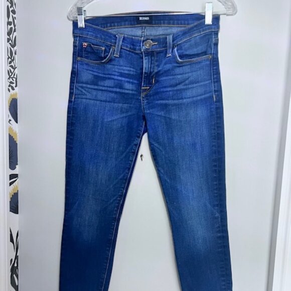 HUDSON KRISTA SUPER SKINNY RAW HEM JEANS SIZE 27 - Picture 2 of 11